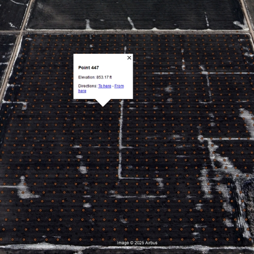 KML export displayed in Google Earth